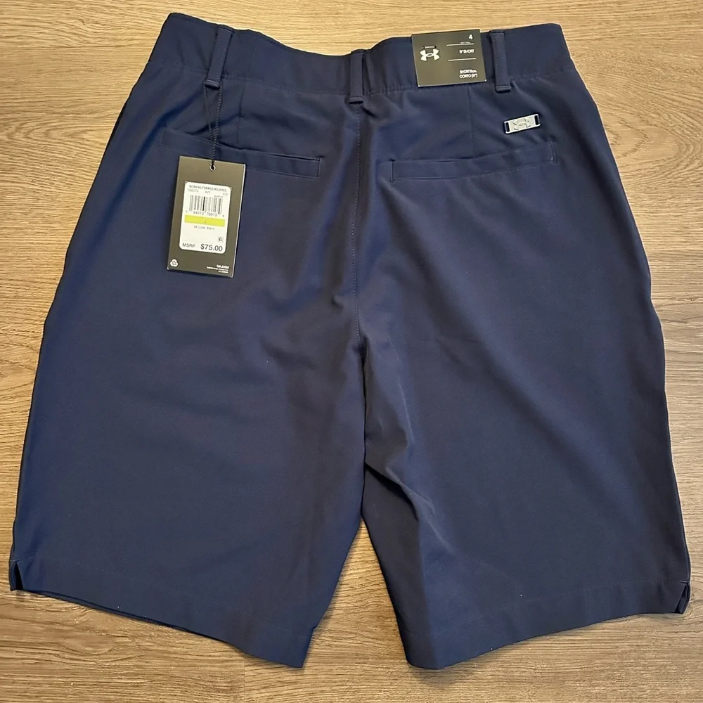 Under Armour Navy Blue Links Shorts
